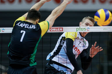 Serhij Kapelus po wygranej GKS-u Katowice z LOTOS-em Trefl Gdańsk