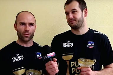 Dominik Witczak i Piotr Pietrzak po Pucharze Polski