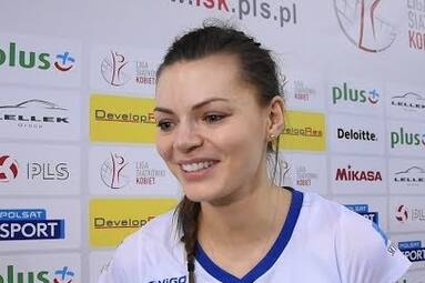  Maja Tokarska po meczu Developres SkyRes Rzeszów - Chemik Police