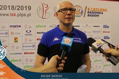 Trener Jacek Skrok po meczu z Enea PTPS Piła
