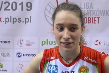 Olivia Różański po meczu z ŁKS Commercecon Łódź