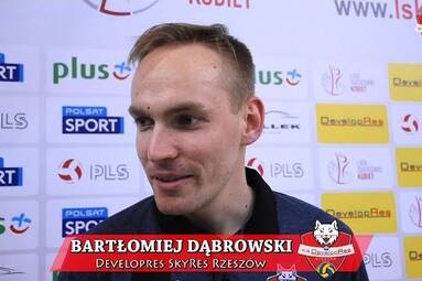 WYWIAD: Bartłomiej Dąbrowski po meczu Developres SkyRes Rzeszów -  Chemik Police