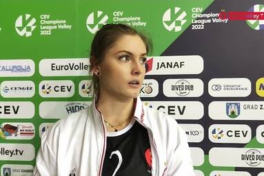Martyna Grajber po meczu z Mladostią Zagrzeb