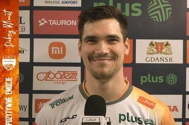 Mikołaj Sawicki oraz Patryk Niemiec po wygranej 3:0 z Cuprum Lubin | Trefl Gdańsk