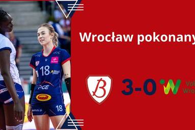 PGE Grot Budowlani Łódź - #VolleyWrocław 3:0 [WIDEO]