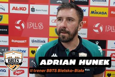 Adrian Hunek po wyjazdowym meczu BBTS - GKS [WIDEO]