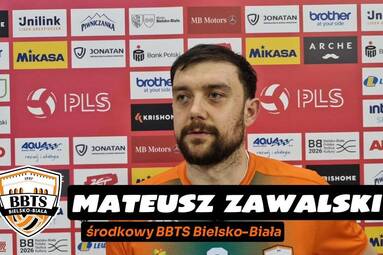 Mateusz Zawalski po meczu z PIERROT Czarnymi Radom [WIDEO]